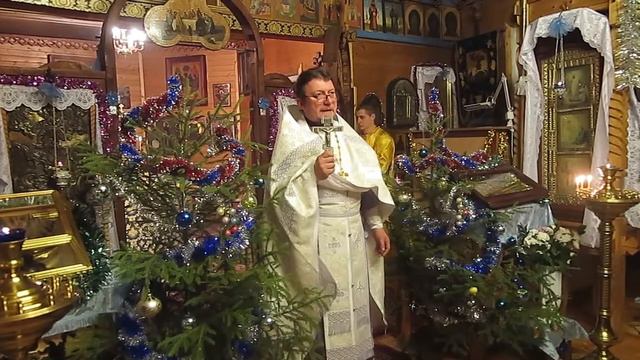 Проповедь о.Тимофея на Рождество 2015 смотреть онлайн