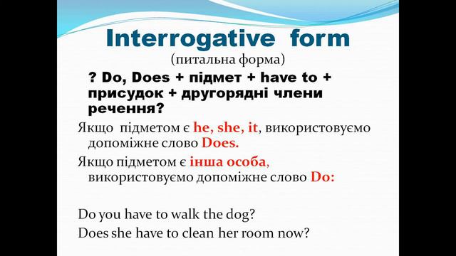 Modal verbs have to, should, прості правила смотреть онлайн