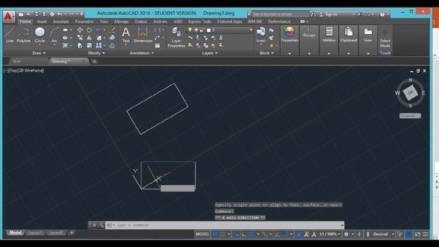 AutoCAD UCS WCS смотреть онлайн