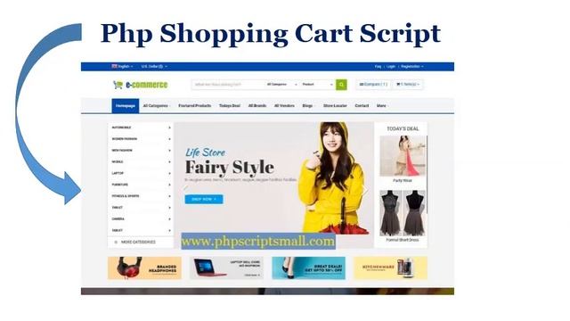 Php Shopping Cart Script offers multilingual, multicurrency, global functionality смотреть онлайн