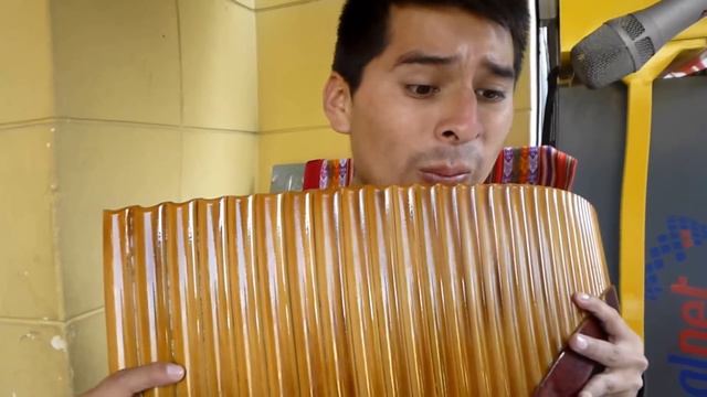 36 Pipes Professional Panflute Natural Bamboo From Peru Playing The Sound of Silence смотреть онлайн