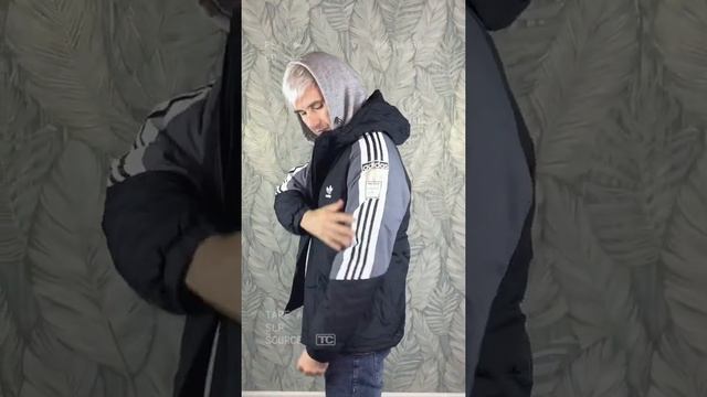 Обзор куртка бомбер из 90х Adidas евро зима смотреть онлайн