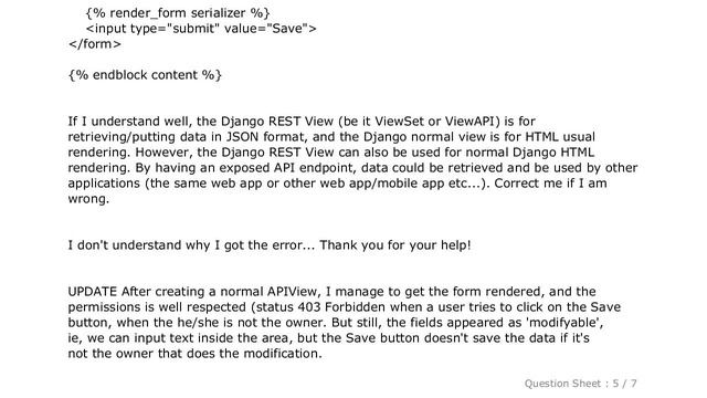 HTML : Django REST framework: HTML render Generic APIView смотреть онлайн