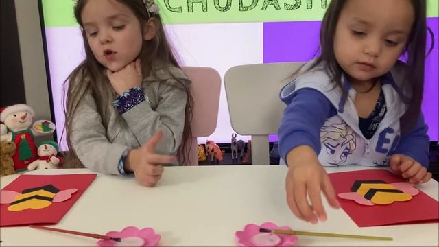 Пчелка из бумаги. Как сделать поделку Пчелка. Открытка своими руками смотреть онлайн