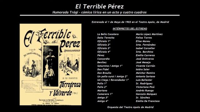 El Terrible Pérez - Tango de la Bella Cocotero 'El Lazo indisoluble' (1908) - Santisteban - Navarr смотреть онлайн