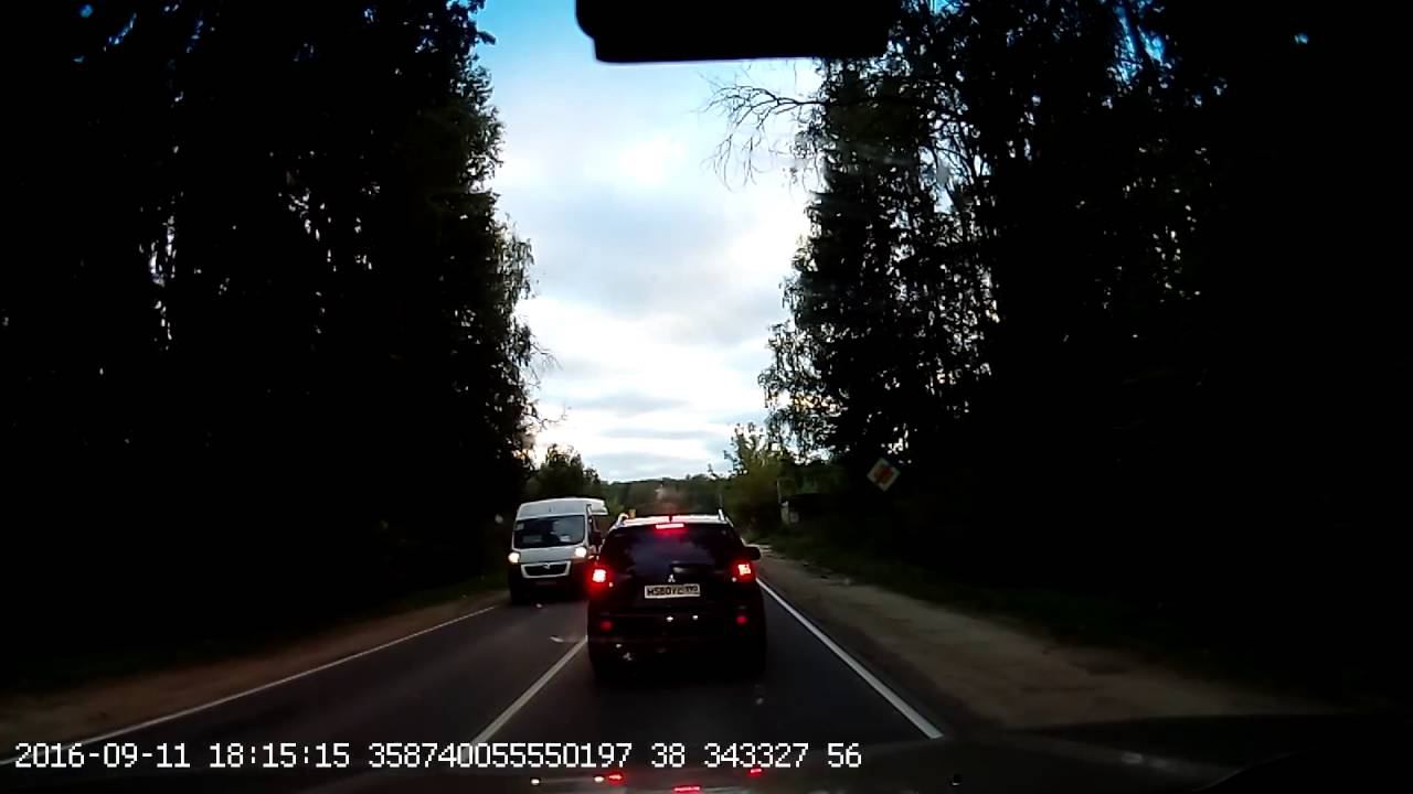 Видеорегистратор в зеркале AVS0588DVR | условия записи: трасса, день, пасмурно смотреть онлайн