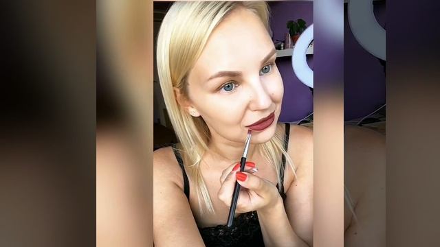 МАКИЯЖ: лайфхак для ровного контура губ + идея макияжа ? смотреть онлайн