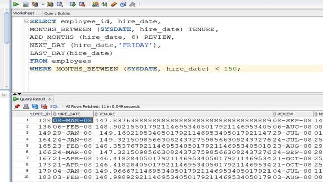 Oracle 12c SQL Workshop: SL#30 Using Date Manipulation Functions in the SQL Statements смотреть онлайн