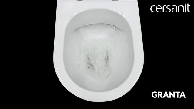 Тест унитаза Cersanit GRANTA на смыв, омывание, выплеск смотреть онлайн