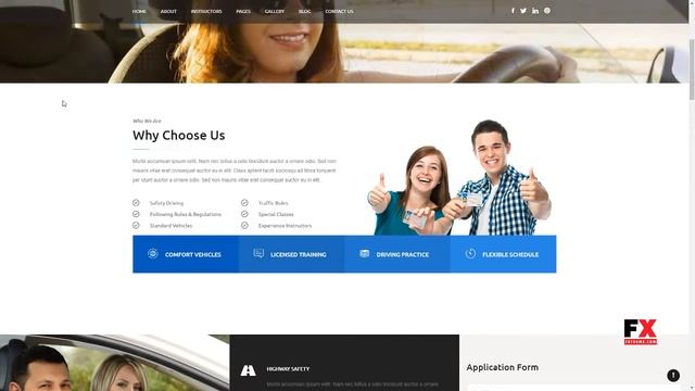 Rochester - Driving School WordPress Theme Henry Sunny смотреть онлайн