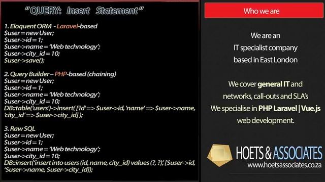Focus on Laravel | Hoets and Associates смотреть онлайн