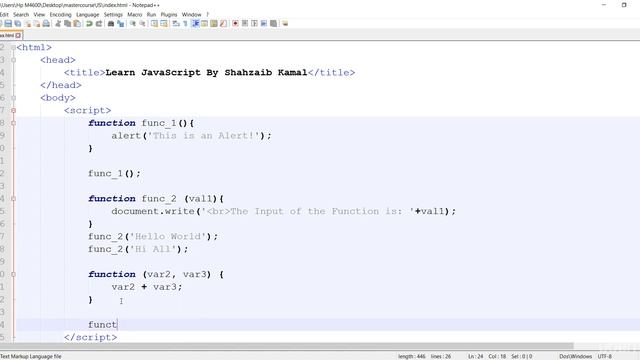 Functions in Details, Learn JavaScript From Beginner To Advanced, #Learn Your Self XP# смотреть онлайн