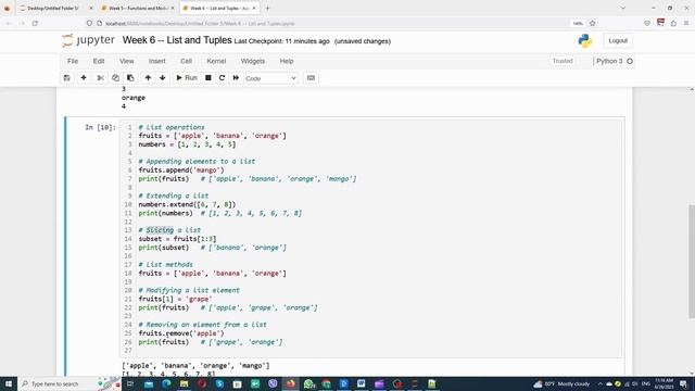 Week 6: Lists and Tuples Mastery in Python: Course for Beginners (Step by Step Tutorials) смотреть онлайн