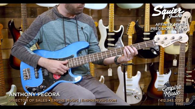Squier Affinity Series Precision P/J Bass (Laurel Fretboard) - EMPIRE MUSIC смотреть онлайн