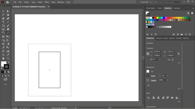 How to use Scale tool in Adobe illustrator смотреть онлайн