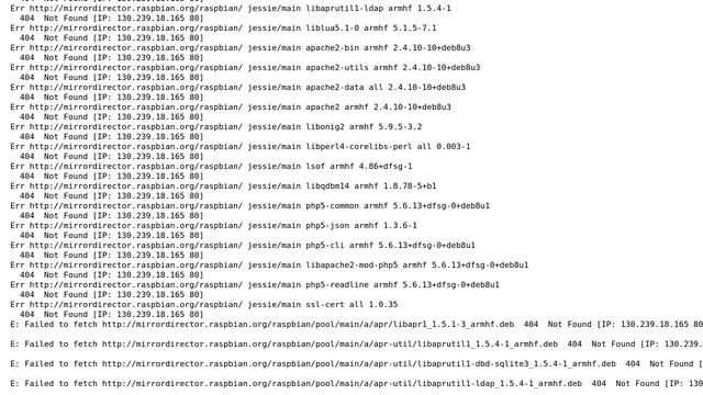 Raspberry Pi: Unable to fetch some archives 404 not found смотреть онлайн