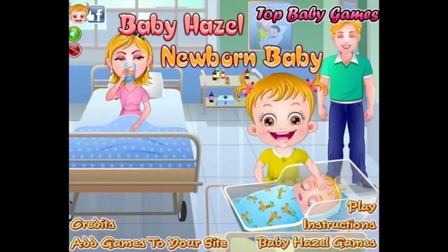 Бесплатные игры онлайн Baby Hazel Newborn Baby Малышка Хейзел Уход за малышом, игра для детей смотреть онлайн