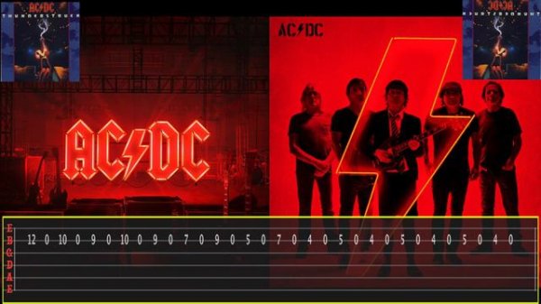 Thunderstruck Guitar Backing Tracks AC/DC With Voice & Tab