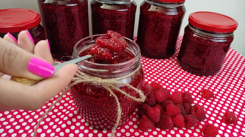 Как варить МАЛИНОВОЕ ВАРЕНЬЕ на зиму. Секрет приготовления ВКУСНОГО и ГУСТОГО варенья смотреть онлайн