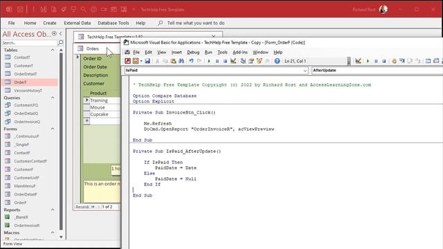 How to Update Data Automatically Using the After Update Event in Microsoft Access смотреть онлайн