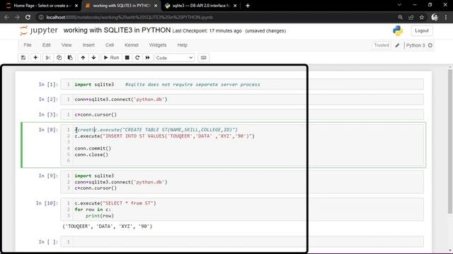 SQLite3 Database With Python-Creating a Database, Table, and Running Queries смотреть онлайн