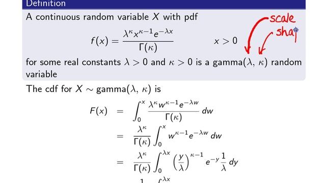 Gamma Distribution Definition смотреть онлайн