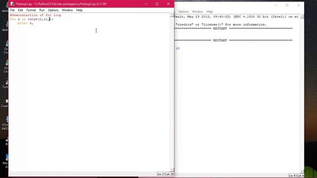 ITERATION USING FOR LOOP: IN PYTHON PART 1 смотреть онлайн