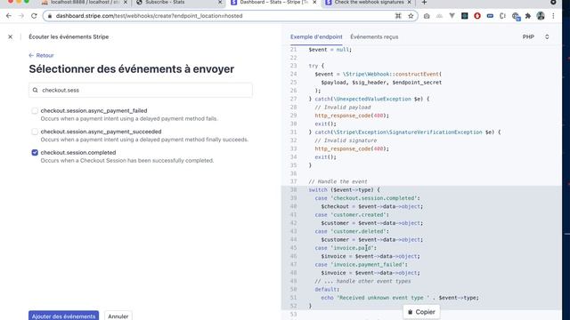 Tester son Webhook Stripe смотреть онлайн