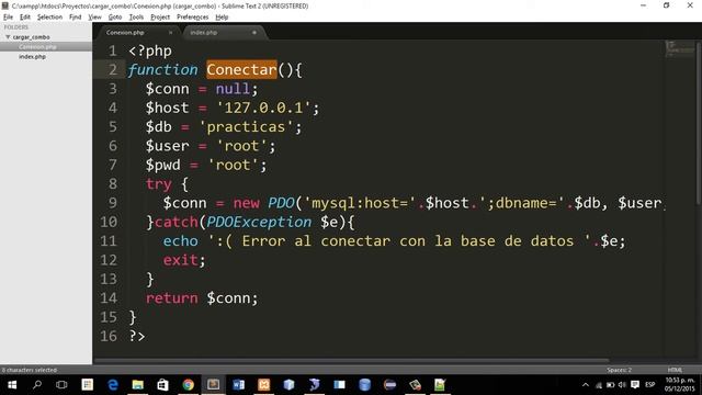 Llenar Select HTML con PHP y Msql