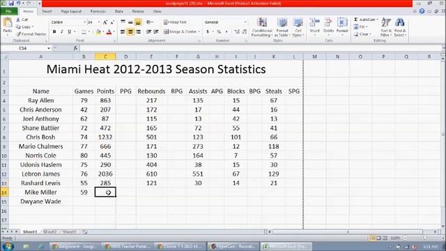 Excel Project 1 - 7th Grade смотреть онлайн