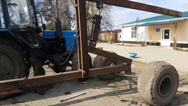 Прицепной кран #2. Пробный подъём стрелы смотреть онлайн
