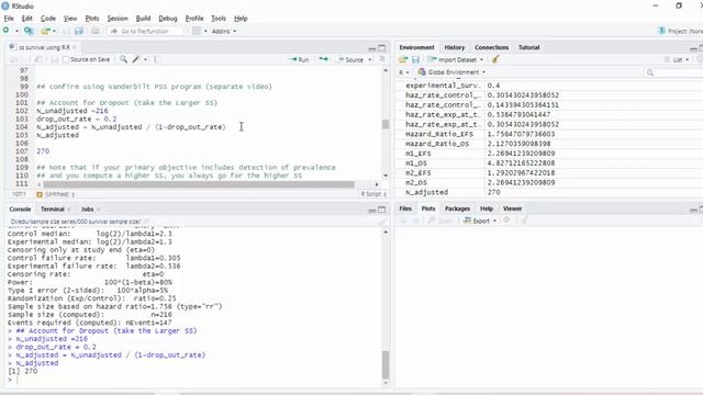 Sample Size for Survival Part 3: Calculate using R смотреть онлайн