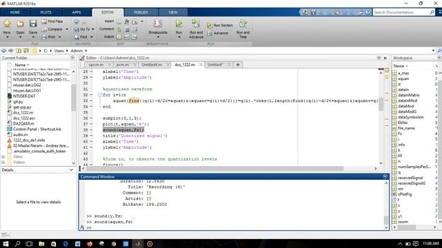 Quadrature amplitude modulation of voice signal using MATLAB смотреть онлайн