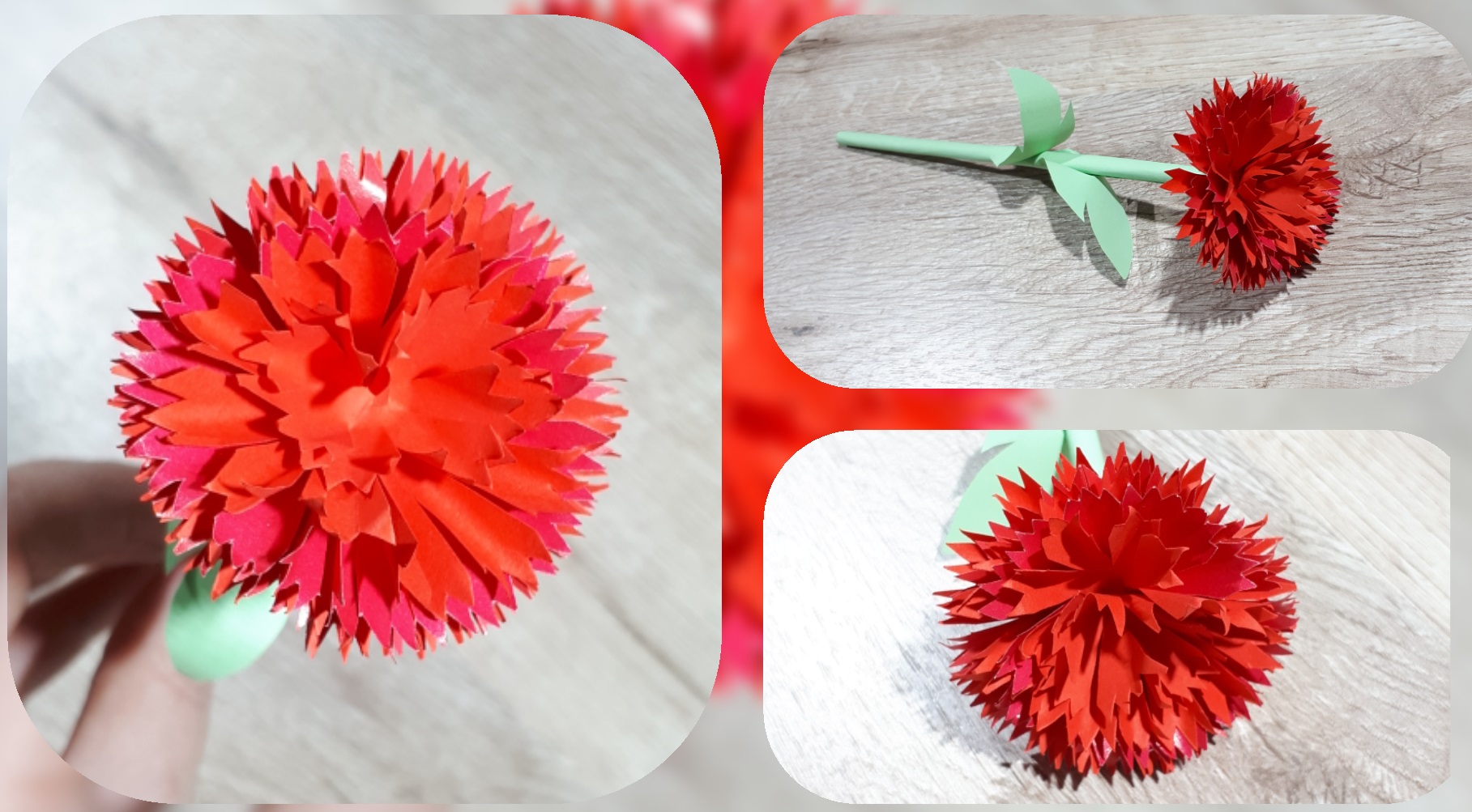 Гвоздика из бумаги.mp4 смотреть онлайн