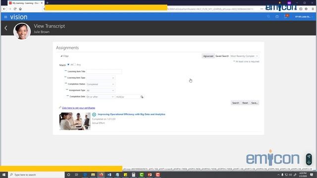 Oracle HCM Learning Cloud - Role of an Employee смотреть онлайн