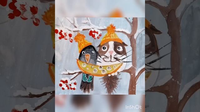 Ворона, сыр, кот. Или "Сырный помощник" . смотреть онлайн