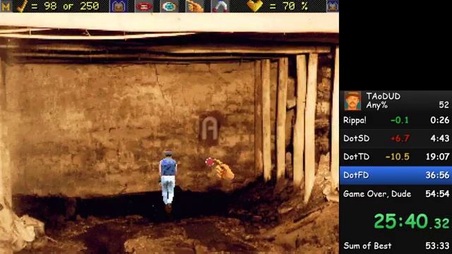The Adventures of Down Under Dan Any% No Rapids Wall Clip in 51:02.93 (No sound) смотреть онлайн