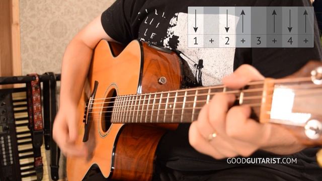 "Hotel California" Easier Guitar Tutorial (Basic Chords & Strumming) смотреть онлайн