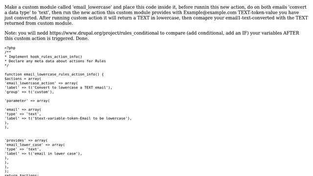 Drupal: How to make Rules ignore case sensitivity when comparing strings? (2 Solutions!!) смотреть онлайн
