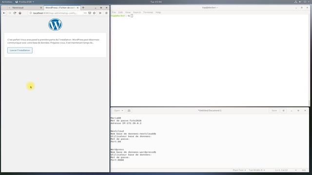 Installation de Nextcloud, WordPress et MariaDB sur Docker (Serveur Debian 10) смотреть онлайн