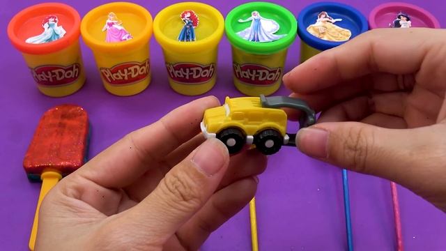 Satisfying Video L How To Make Playdoh Rainbow Ice Cream Cutting ASMR #79 Bon Bon