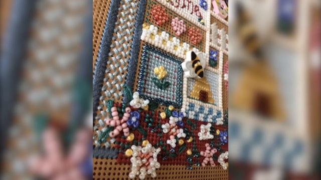 Flosstube 10 십자수: Mill hill kit finish, 십자수 작품,밀힐 비즈 킷,Cross stitch, beads, buttons смотреть онлайн