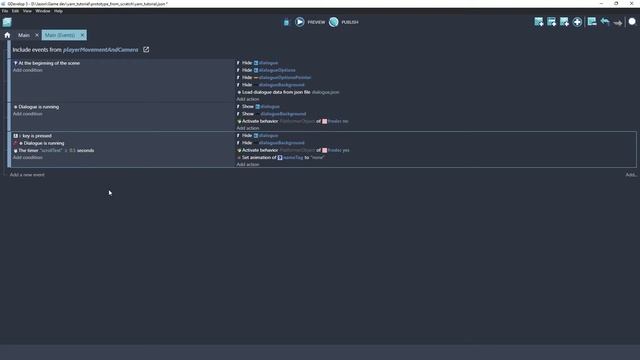 Dialogue in GDevelop with Yarn 2022 step by step смотреть онлайн