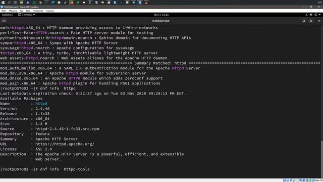 Развертывание Apache HTTP Server | Fedora 33 Server смотреть онлайн