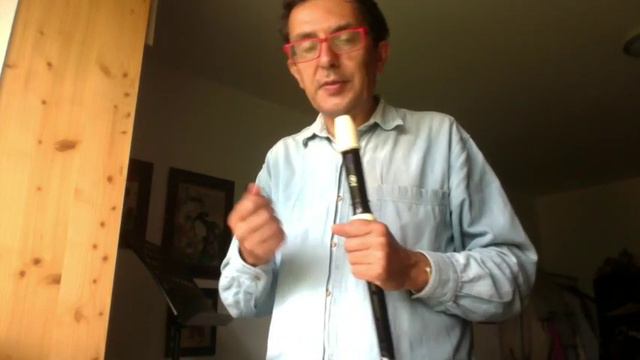 recorder lesson, Lamentarola by Quantz, alto recorder смотреть онлайн