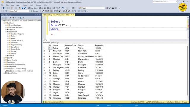 Select By ID | SQL Server | HackerRank SQL Problem Solving (English) смотреть онлайн