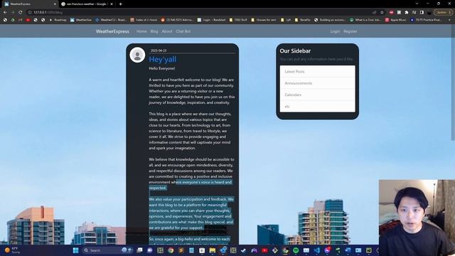 Milestone #1 Flask MongoDB weather app смотреть онлайн