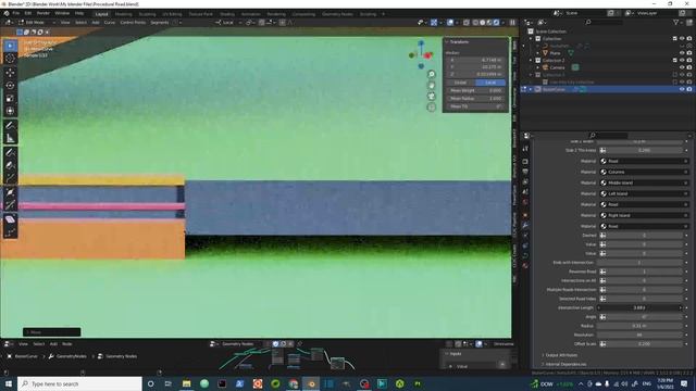 Blender 3.3 Geometry Nodes Road or Race Track Generator смотреть онлайн