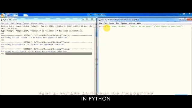 Python Training Part 4: Escape and Newline Character in Python смотреть онлайн