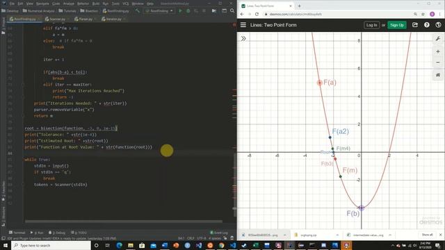 Python Bisection Method Calculator (Numerical Methods Part 1) смотреть онлайн